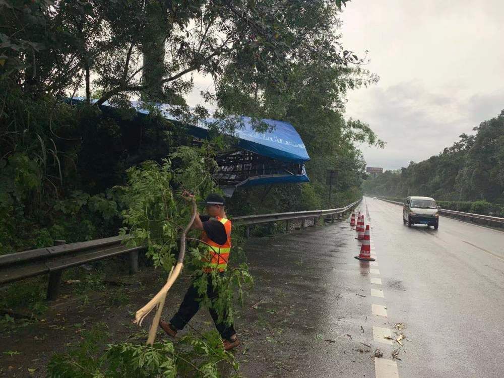 成都管理处快速处置广告牌脱落突发事件