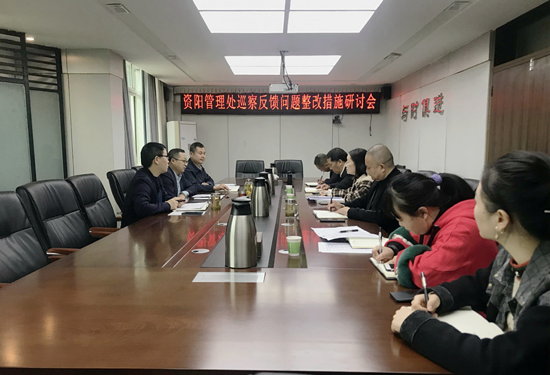 资阳管理处召开巡察反馈问题整改措施研讨会