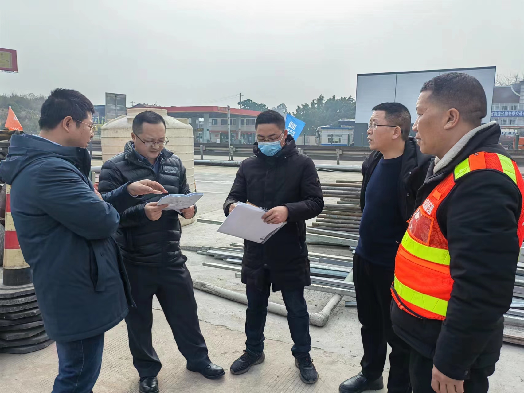 1.6+李林+资阳管理处实地踏勘资中停车区换电站建设项目输电管线穿越工程