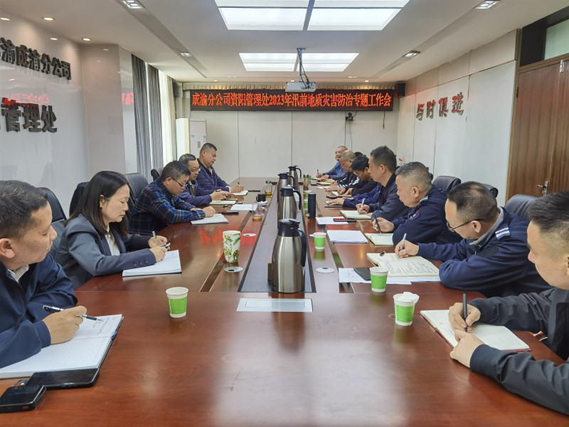 资阳管理处组织召开2023年汛前地质灾害防治专题工作会