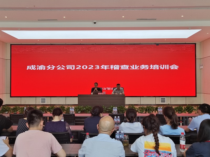 成渝分公司组织开展稽查业务培训